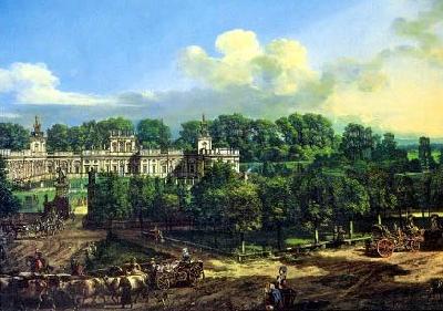 Bernardo Bellotto Wilanow Palace seen from the entrance. China oil painting art